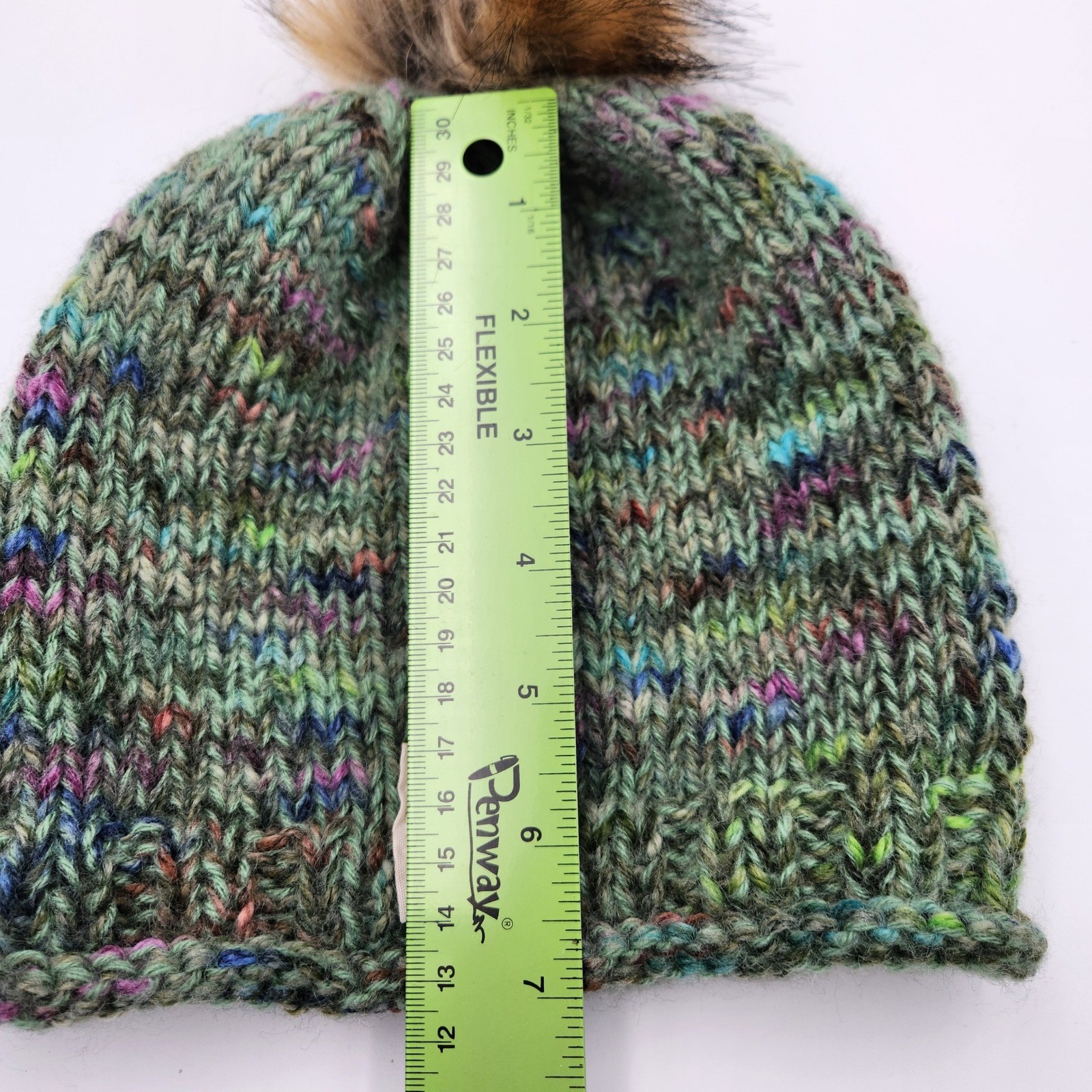 Beanie Hat With Pom Pom & Chunky Beanie Fleece Lined Bundle Winter Warm Hats