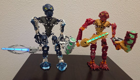 LEGO Bionicle Inika TOA JALLER, TOA HAHLI & TOA KONGU, 100% Complete w/ Booklets