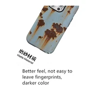 Rusty Phone Case, Magnetic Rusty Metal Texture for iPhone 16/15/14/13 Promax