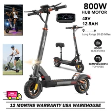 IENYRID 800W Electric Scooter 48V 12.5AH 28MPH 10" Off Road E-Scooter M4 Pro S+