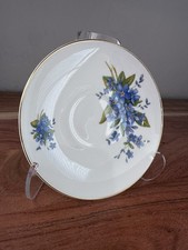 Regency Bone China Saucer Blue Forget-Me-Not ...