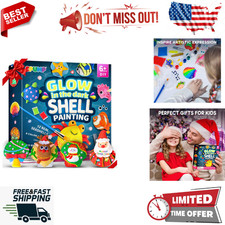 Glow In The Dark Rock Painting Kit For Kids Ages 6-12 Arts And Crafts Fun