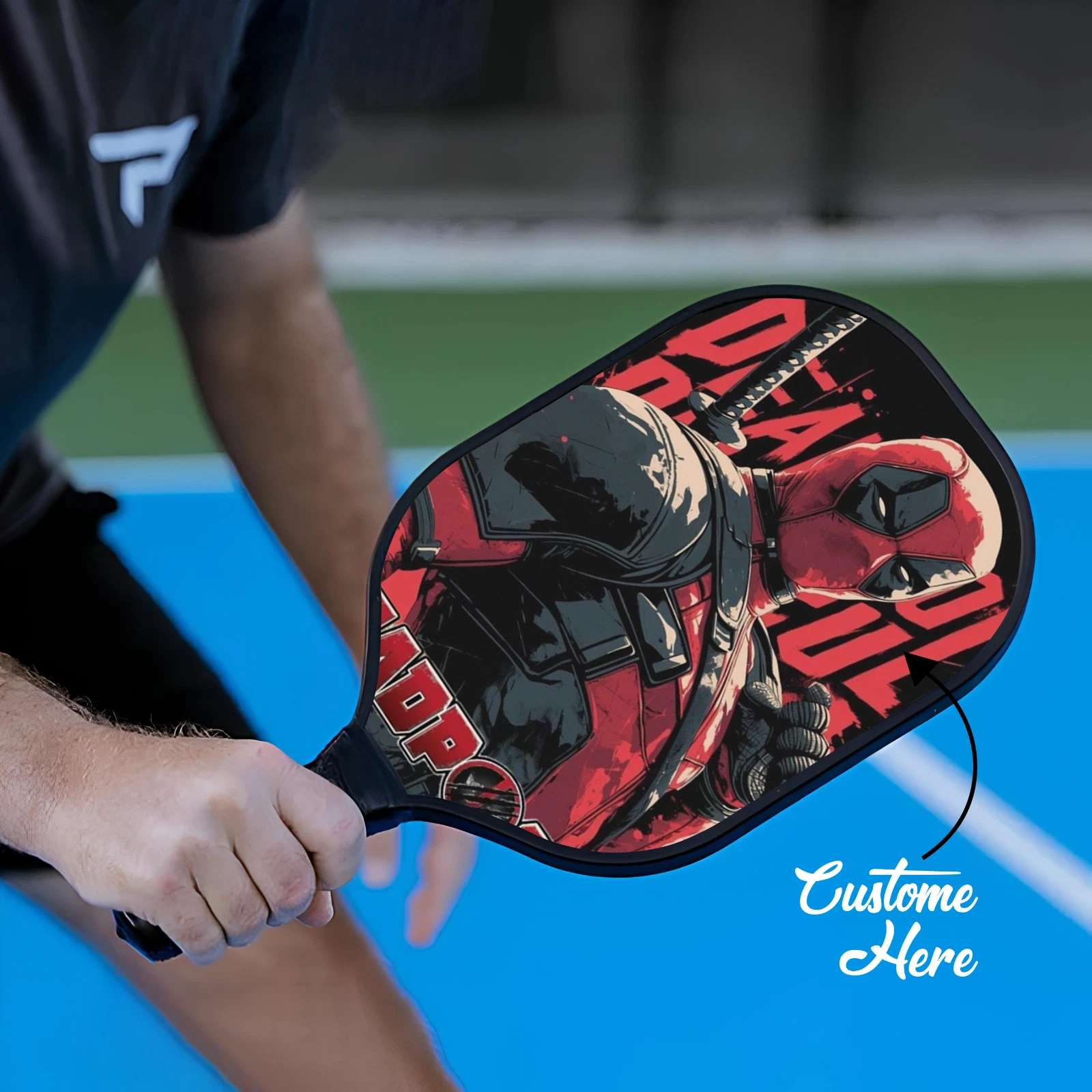 Deadpool Pickleball Paddle Marvel Gift Custom Paddle for Fans