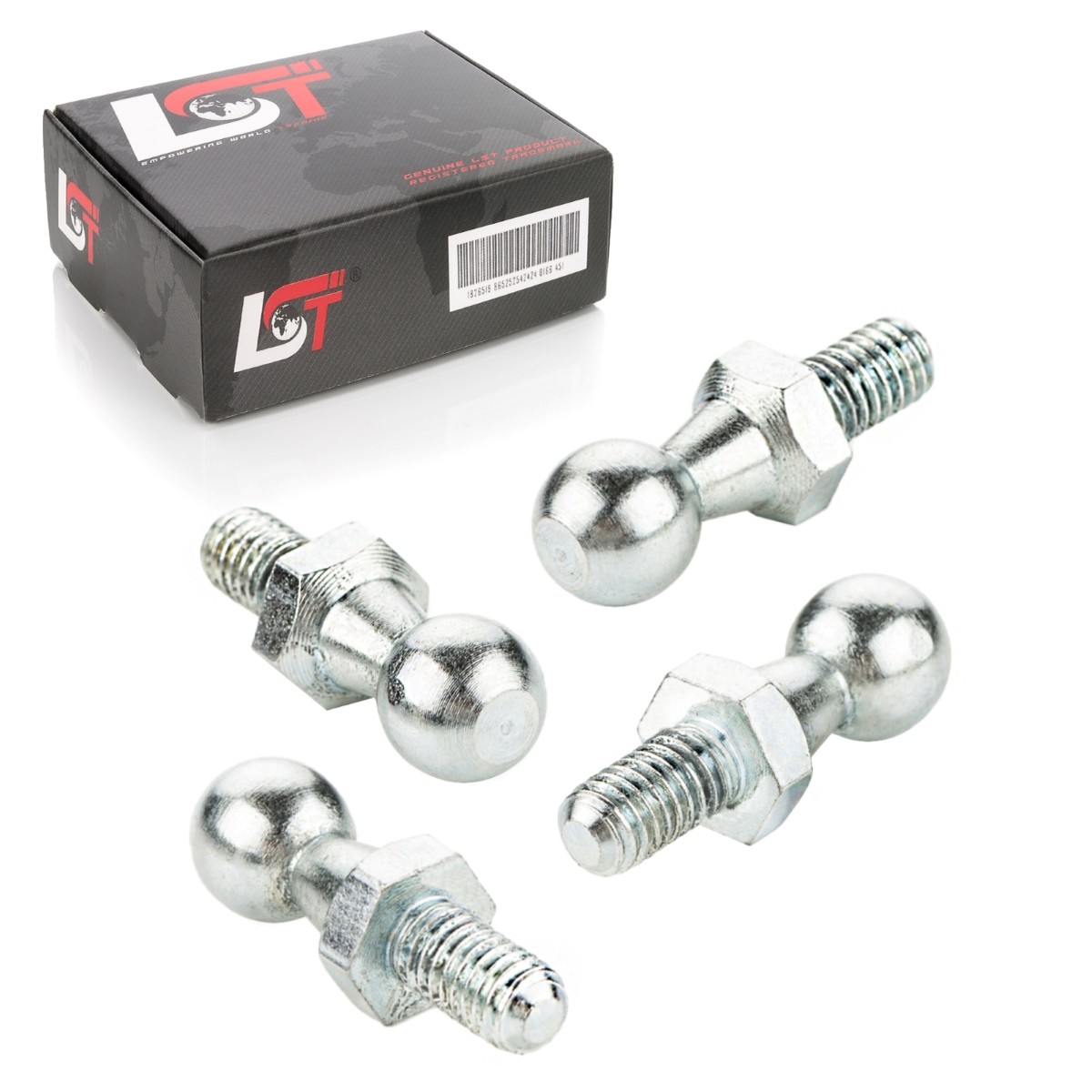 4x Ball Joint Pin Gas Spring M6 Thread 10mm Ball Head DIN71803 for OPEL Car
