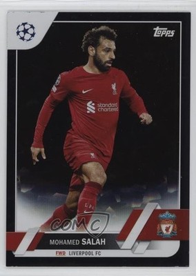 2022-23 Topps UEFA Club Competitions Black Icy Foil 4/10 Mohamed Salah #71 1tf2