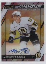 2023-24 O-Pee-Chee Platinum Rookie Auto Sunset Matthew Poitras #R-PO Auto 0kr0