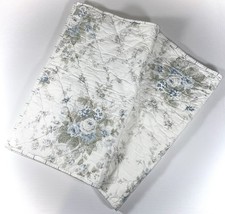 2 Simply Shabby Chic Shadow Rose Blue Large Throw Pillow Covers 21 In X 26 In