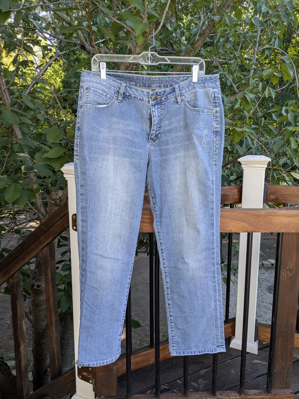 Jag Jeans Sz 16 Ankle Length Fit &Flattering Blue dress up or down