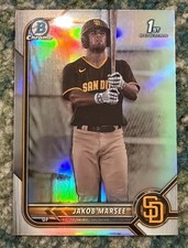 2022 Bowman Draft Jakob Marsee 1st Prospect Chrome Refractor #BDC-73 Padres