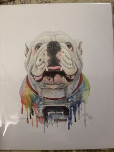 GEORGIA BULLDOGS FOOTBALL NATIONAL CHAMPIONSHIP Numbered Print by Jess Milner