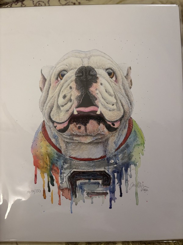 GEORGIA BULLDOGS FOOTBALL NATIONAL CHAMPIONSHIP Numbered Print by Jess Milner