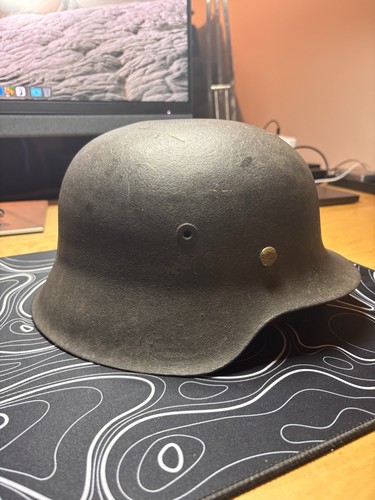 WW2 German Helmet Size 66 Shell Reproduction Size 59 Liner | eBay