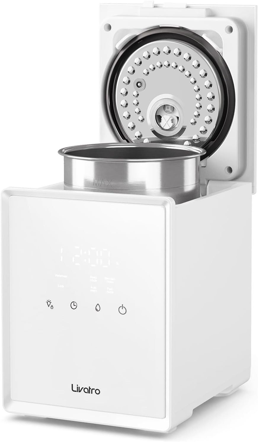 With Easy Clean And Warm Steam Function
