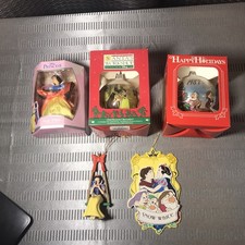 Hallmark Snow White And The Seven Dwarfs Ornament Bundle 4 Set of 5 Ornaments