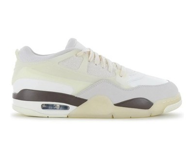 Air Jordan 4 RM Herren Sneaker, Beige/Grau/Weiß, Größe 9,5 UK Neu mit Karton 