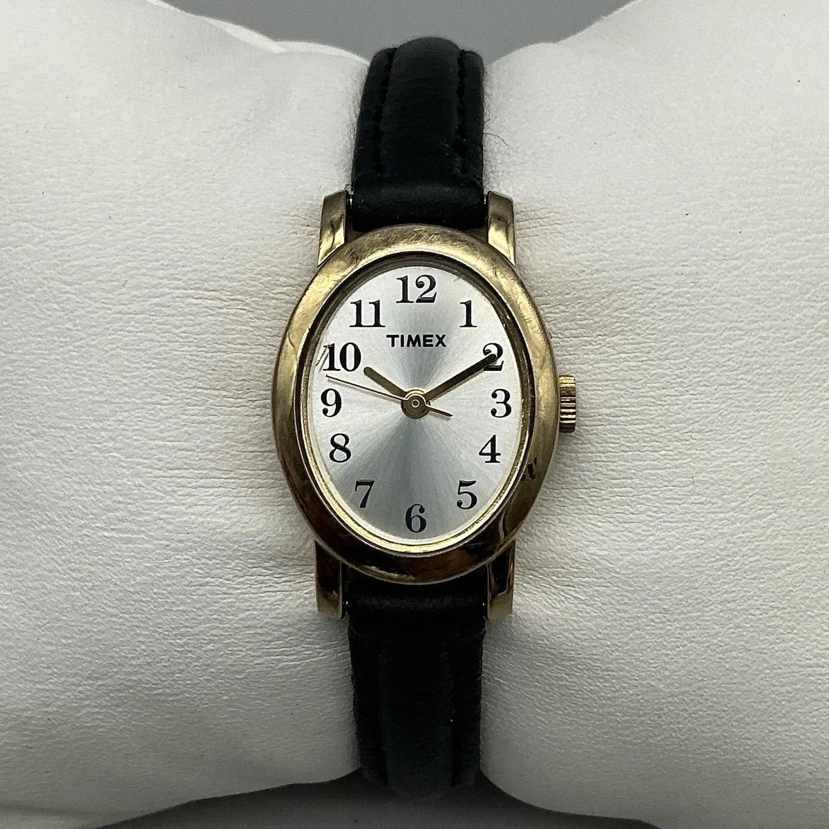 Timex Diamond Collection 29mm Womens Watch Black Leather with New Battery Timex Ladies Black Band Easy Reader 25mm Ladies Wrist Watch  main image 4