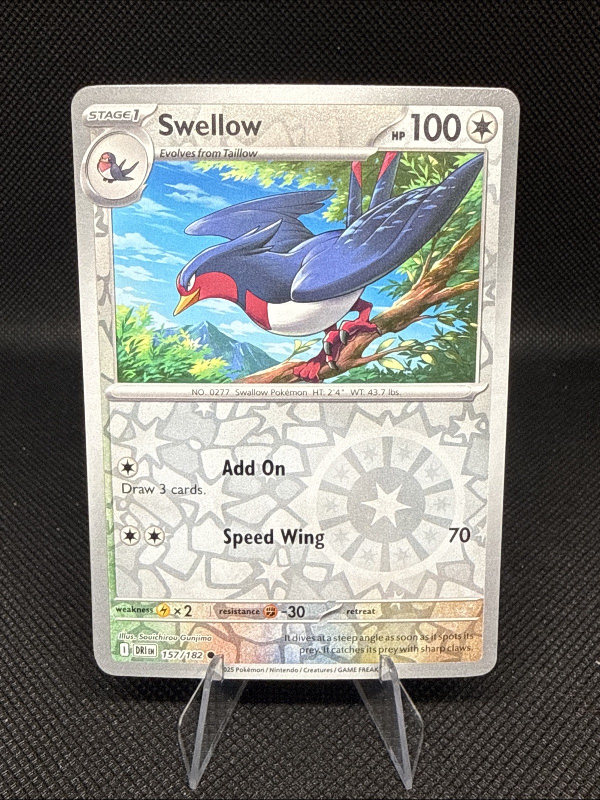 Swellow | 157/182 | Pokemon | Destined Rivals | Reverse Holo | 50% off 2nd Card