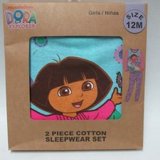 Vintage Nickelodeon Dora the Explorer Purple Pajama Set Toddler  New in Box