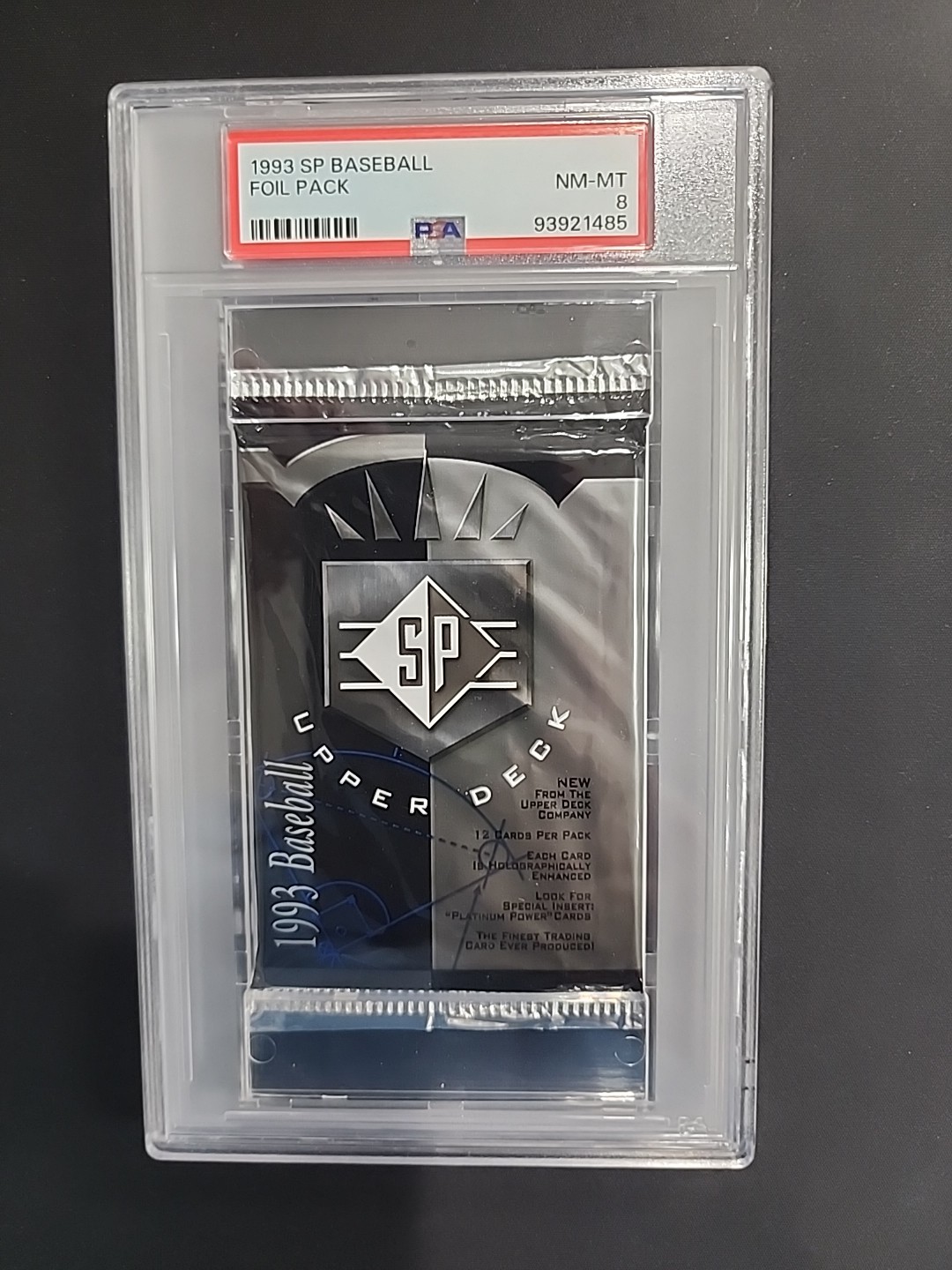 1993 Upper Deck SP Baseball Sealed Pack - Jeter RC Year - PSA 8 Graded