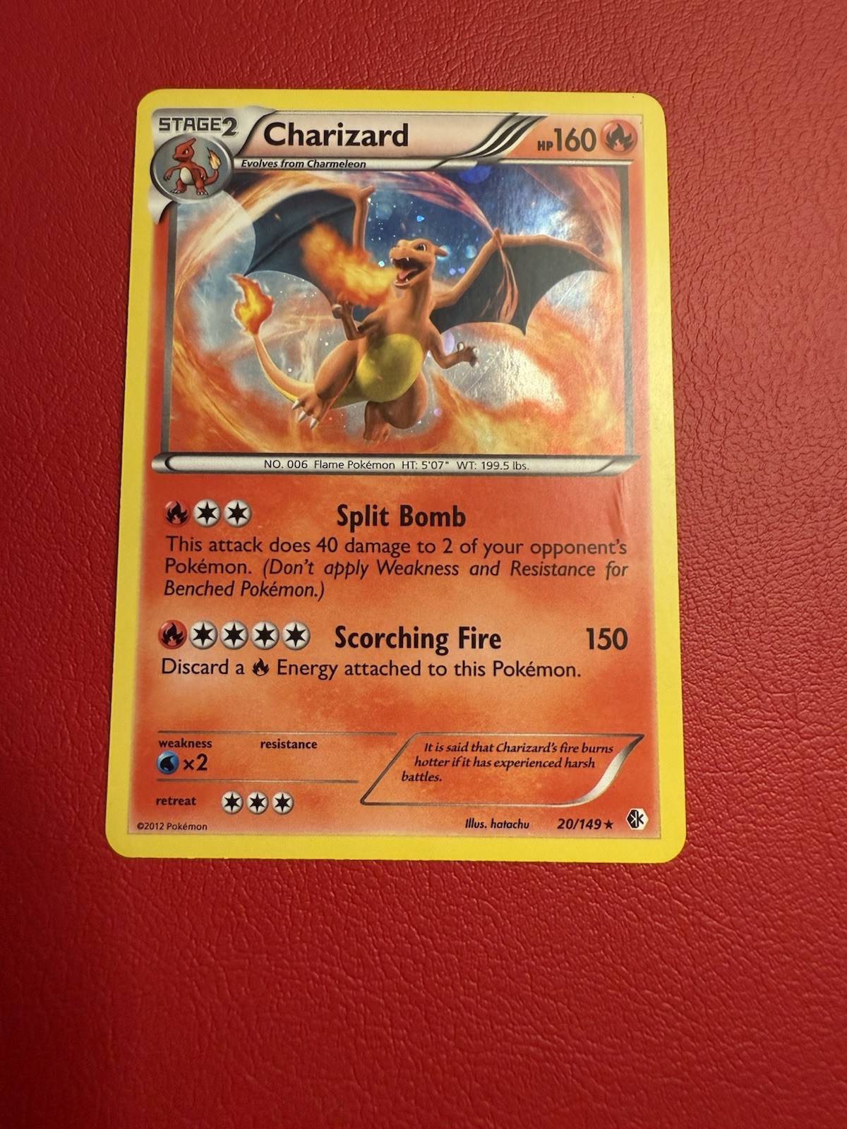 Pokémon TCG Charizard Holo Rare Card Boundaries Crossed 20/149