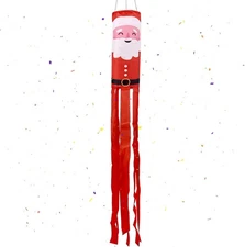 Luter Christmas Windsock Decorative Wind Banner Hanging Santa... 