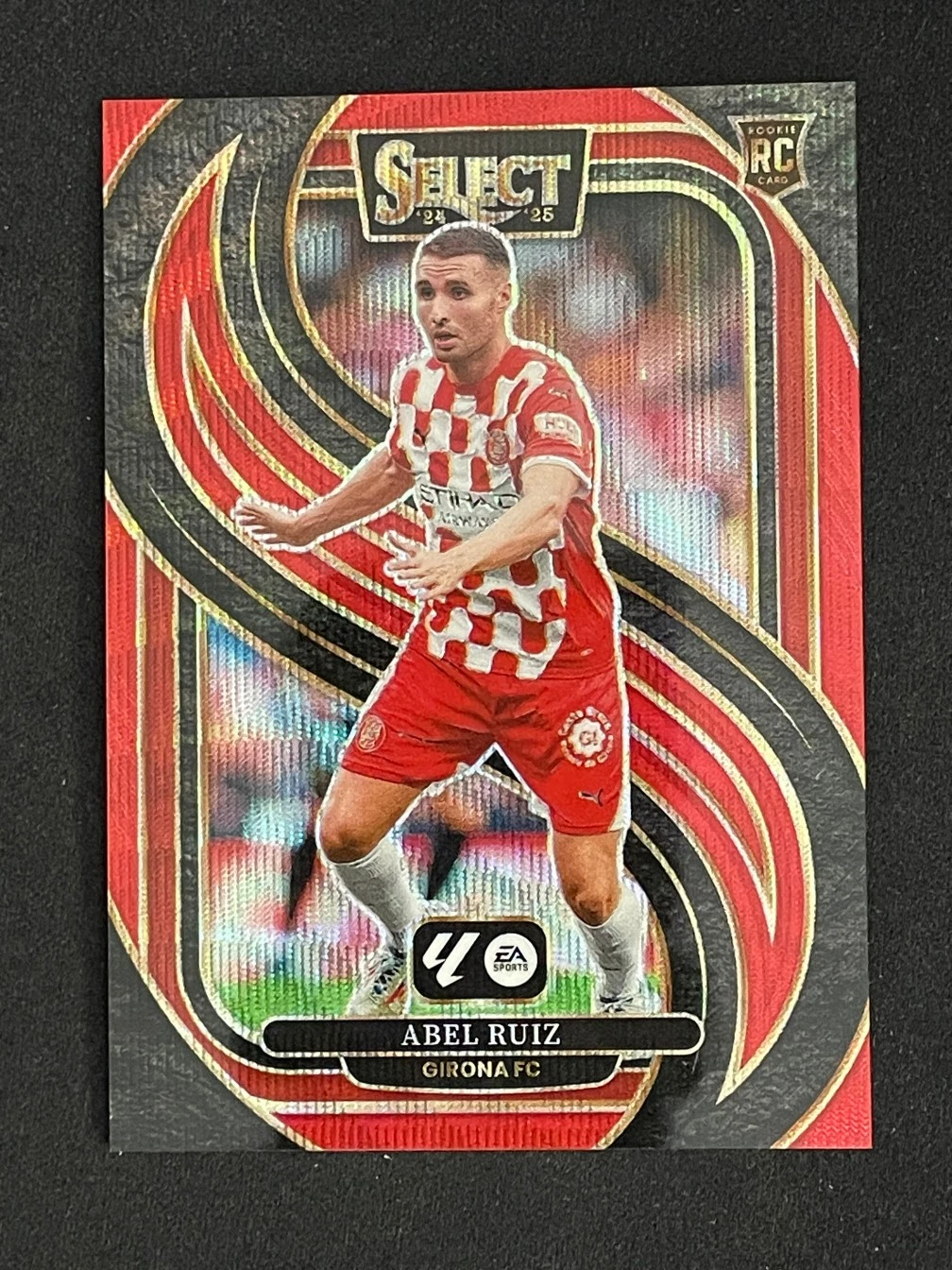 Abel Ruiz 2024-25 Panini Select La Liga Mezzanine Red Wave Prizm 13/59 RC #187