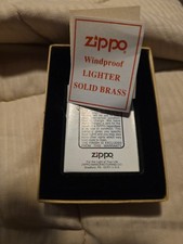 Vintage Zippo Marlboro Brass Lighter Cowboy Rodeo Bronco Horseback NEW NOS