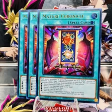 3x Yugioh Playset Mature Chronicle MP25-EN166 Ultra Rare 1st Ed Near Mint
