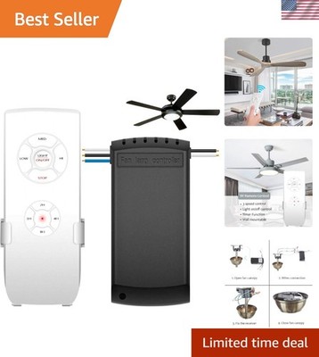 Compact Universal Remote Control Kit for Ceiling Fans - Speed & Timer Features