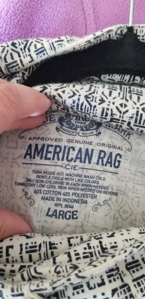AMERICAN RAG Embudo CUELLO MANGA LARGA LIGERO JERSEY MUJER GRANDE Bolsa Pkt Foto 3 de 3