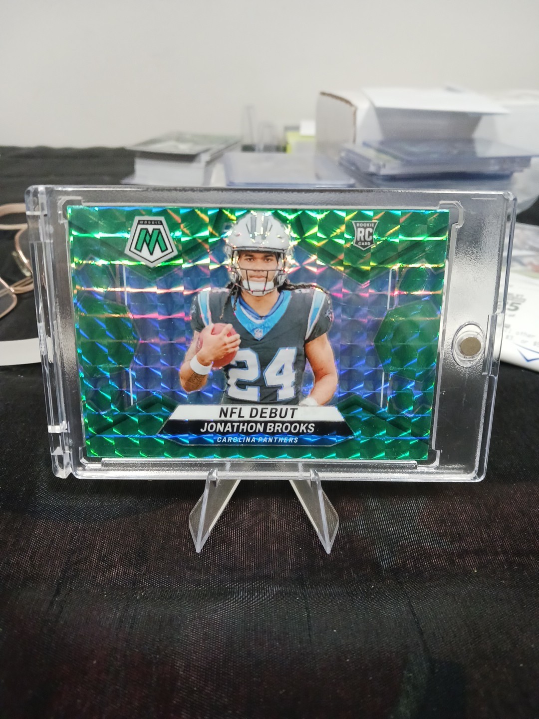 2024 Panini Mosaic - NFL Debut Jonathon Brooks #276 Genesis Mosaic Prizm (RC)