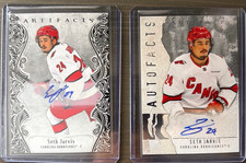 2025-26 Artifacts Black Auto/Autofacts Seth Jarvis  x2 Cards**