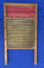 Vintage National Washboard Co. #801 Brass King Washboard unique display board