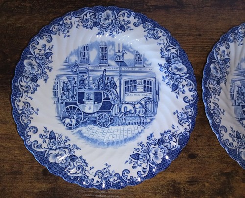 Juego de 2 platos de ensalada Ironstone 7 7/8" Johnson Bros Coaching Scenes Coaching Scenes Coaching - Imagen 2 de 16