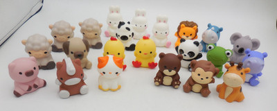 Lot of 22 Learning Resources Animal Finger Puppets Zoo Farm Lion Bear Cow Pig