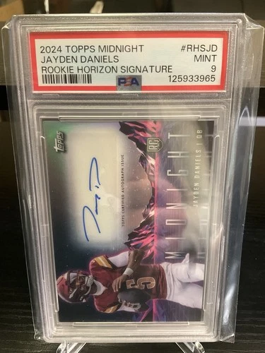 2024 Topps Midnight Rookie Horizon Signatures Jayden Daniels #RHS-JD PSA 9