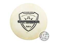 USED Dynamic Discs Fuzion Enforcer 173g Cream Black Stamp Driver Golf Disc