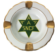 AAAA SNCF French Railway Ashtray - Association of Former SNCF Apprentices 11.5cm