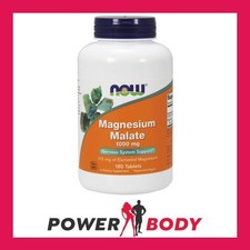 NOW Foods - Magnesium Malate, 1000mg - 180 tabs 0.12 per thousand milligrams