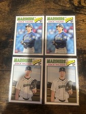 2026 Topps Heritage Mariners Rookies Cole Young (2) & Cole Wilcox (2)