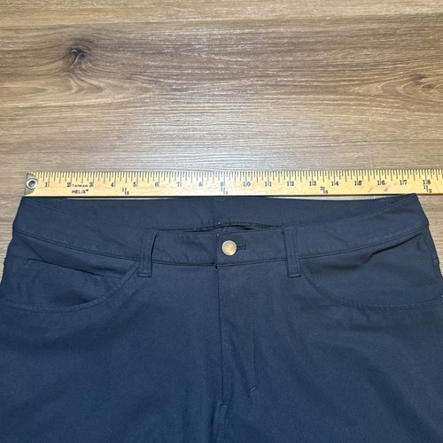 Lululemon ABC Pantalone Uomo 34x33 Navy Vestibilità Classica Warpstreme Chino Elasticizzato - Foto 7 di 13