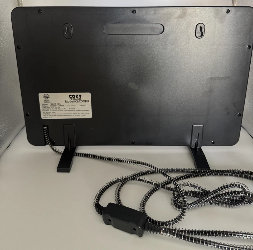 Calentador de gallinero sistema de calefacción radiante CL-COOP-R 200W cozi eléctrico  Foto 4 de 4