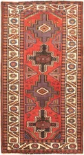 Traditional Vintage Hand-Knotted Area Rug 4'8" x 9'0" Oriental Wool Carpet