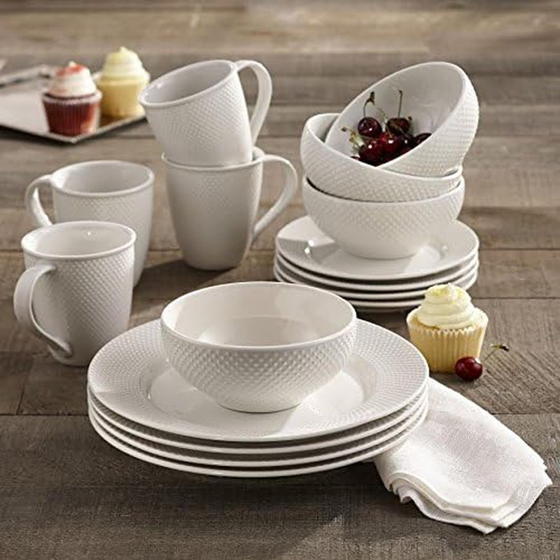Elle D&eacute;cor 16-Piece Round Dinnerware Set - Perfect Gift for Any Occasion