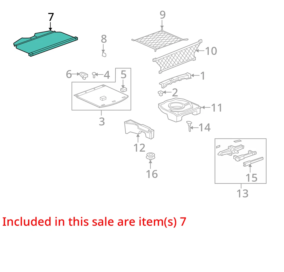 FITS 2008-2010 SATURN VUE LUGGAGE SHADE 20799623 -  NEW OEM - Image 3 of 4