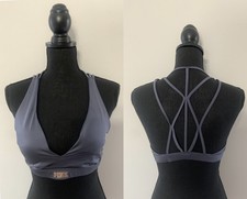 Victoria Secret PINK Ultimate Lightly Lined Grey Sports Bra, Large B85