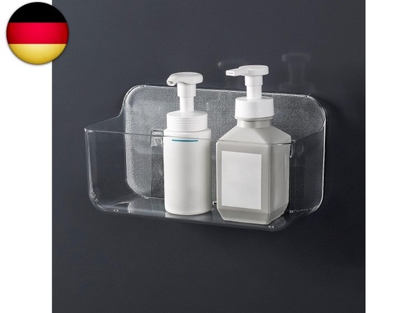 Duschablage,Badezimmer Regal,Ohne Bohren Duschkorb,Badezimmer Organizer An Der-image