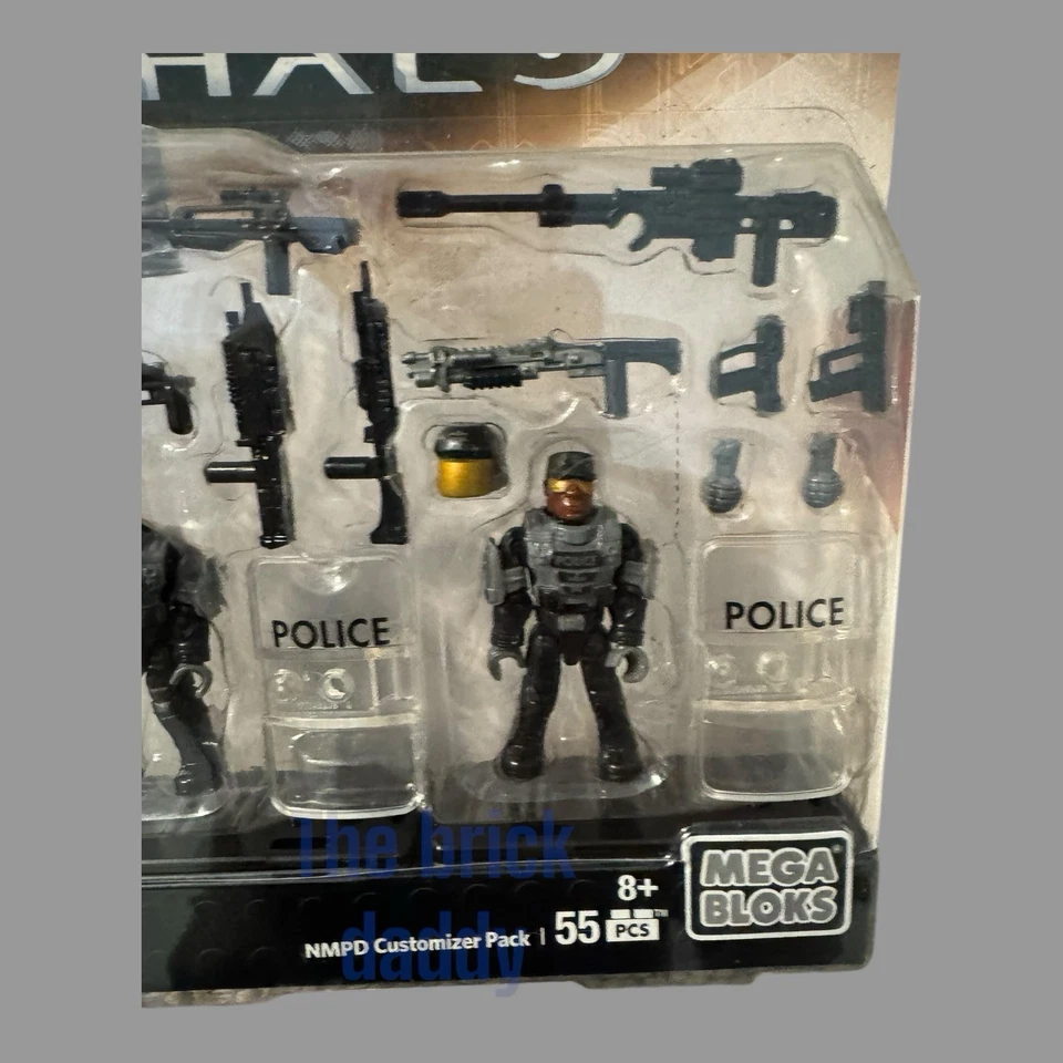 Halo Mega Bloks NMPD Police Customizer Pack Construction Construx MOC - Image 3 of 4