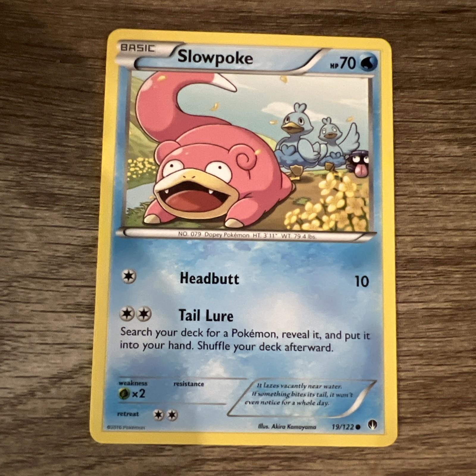 Slowpoke 19/122 Common - Pokemon XY Breakpoint Card