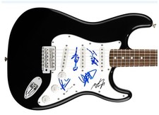 Evans Blue Signed Autographed Guitar ACOA
